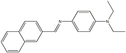 N-[4-(diethylamino)phenyl]-N-[(E)-2-naphthylmethylidene]amine 구조식 이미지