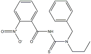 N-benzyl-N'-(2-nitrobenzoyl)-N-propylthiourea Structure