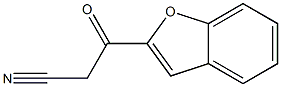 3-(Benzofuran-2-yl)-3-oxopropanenitrile ,97% 구조식 이미지