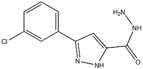 3-(3-Chlorophenyl)-1H-pyrazole-5-carbohydrazide ,97% 구조식 이미지