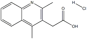 (2,4-Dimethylquinolin-3-yl)acetic acid hydrochloride ,97% Structure