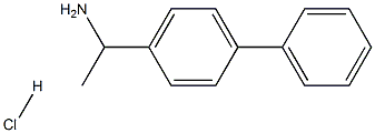 1-(1,1'-biphenyl-4-yl)ethanamine hydrochloride Structure