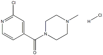 1-(2-chloroisonicotinoyl)-4-methylpiperazine hydrochloride 구조식 이미지