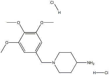 1-(3,4,5-trimethoxybenzyl)piperidin-4-amine dihydrochloride Structure