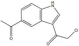 1-(5-acetyl-1H-indol-3-yl)-2-chloroethanone 구조식 이미지