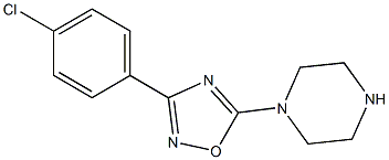 1-[3-(4-chlorophenyl)-1,2,4-oxadiazol-5-yl]piperazine 구조식 이미지