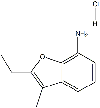 2-ethyl-3-methyl-1-benzofuran-7-amine hydrochloride 구조식 이미지