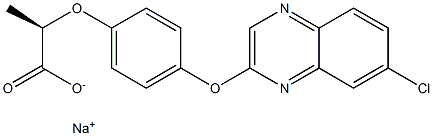 Sodium (R)-2-(4-(7-chloroquinoxalin-2-yloxy)phenoxy)propanoate Structure