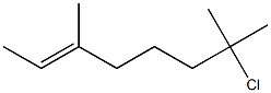 (E)-2-Chloro-2,6-dimethyl-6-octene 구조식 이미지