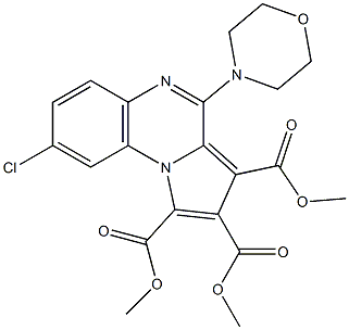 8-Chloro-4-morpholinopyrrolo[1,2-a]quinoxaline-1,2,3-tricarboxylic acid trimethyl ester Structure