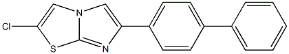 2-Chloro-6-[[1,1'-biphenyl]-4-yl]imidazo[2,1-b]thiazole 구조식 이미지