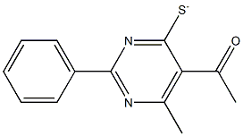 5-Acetyl-6-methyl-2-phenylpyrimidine-4-thiolate Structure