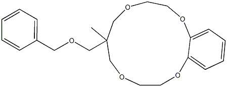 6-[(Benzyloxy)methyl]-6-methyl-2,3,6,7,9,10-hexahydro-5H-1,4,8,11-benzotetraoxacyclotridecin 구조식 이미지