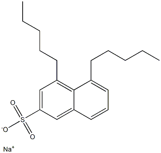 4,5-Dipentyl-2-naphthalenesulfonic acid sodium salt 구조식 이미지