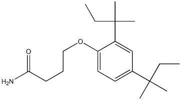 4-(2,4-Di-tert-pentylphenoxy)butyramide Structure
