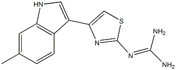 2-[[Amino(amino)methylene]amino]-4-(6-methyl-1H-indol-3-yl)thiazole Structure