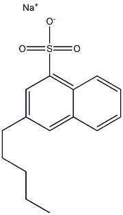 3-Pentyl-1-naphthalenesulfonic acid sodium salt 구조식 이미지