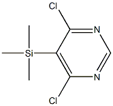 5-(Trimethylsilyl)-4,6-dichloropyrimidine Structure