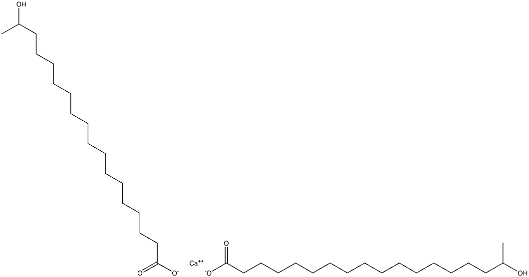 Bis(17-hydroxystearic acid)calcium salt 구조식 이미지