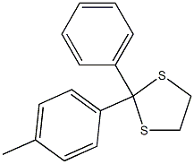 2-Phenyl-2-(4-methylphenyl)-1,3-dithiolane 구조식 이미지