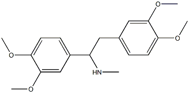 N-Methyl-1,2-bis(3,4-dimethoxyphenyl)ethanamine 구조식 이미지