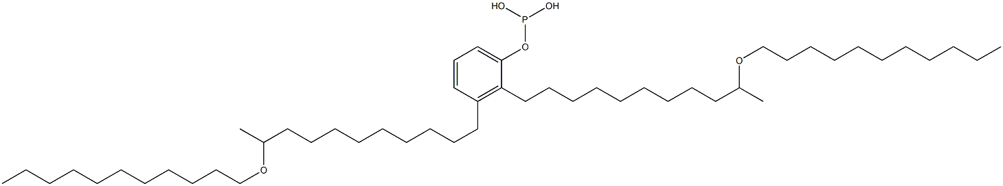Phosphorous acid bis[10-(undecyloxy)undecyl]phenyl ester 구조식 이미지