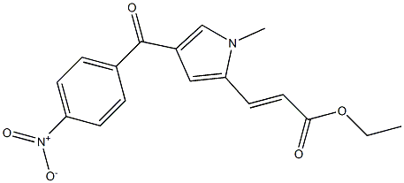 (E)-3-[1-Methyl-4-[4-nitrobenzoyl]-1H-pyrrol-2-yl]acrylic acid ethyl ester Structure