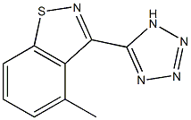 3-(1H-Tetrazol-5-yl)methyl-1,2-benzisothiazole 구조식 이미지