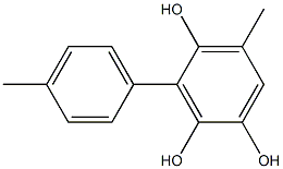 3-(4-Methylphenyl)-5-methylbenzene-1,2,4-triol Structure