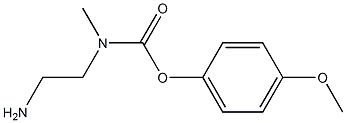 N-Methyl-N-(2-aminoethyl)carbamic acid 4-methoxyphenyl ester 구조식 이미지