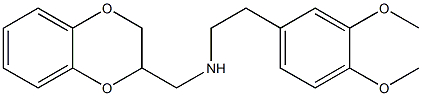 2,3-Dihydro-2-[[[2-(3,4-dimethoxyphenyl)ethyl]amino]methyl]-1,4-benzodioxin Structure