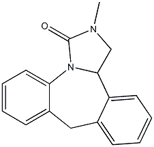 2-Methyl-1,2,9,13b-tetrahydro-3H-dibenz[c,f]imidazo[1,5-a]azepin-3-one Structure