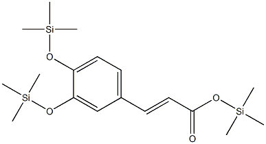 3,4-Bis(trimethylsilyloxy)cinnamic acid trimethylsilyl ester Structure