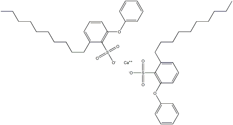 Bis(2-decyl-6-phenoxybenzenesulfonic acid)calcium salt 구조식 이미지