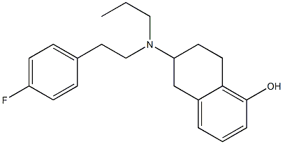 5,6,7,8-Tetrahydro-6-[[2-(4-fluorophenyl)ethyl]propylamino]-1-naphthalenol 구조식 이미지