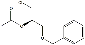 (R)-2-Benzyloxy-1-chloromethylethanol acetate 구조식 이미지