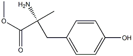 (R)-3-(4-Hydroxyphenyl)-2-amino-2-methylpropionic acid methyl ester 구조식 이미지