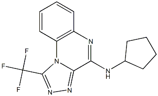 4-Cyclopentylamino-1-(trifluoromethyl)[1,2,4]triazolo[4,3-a]quinoxaline 구조식 이미지