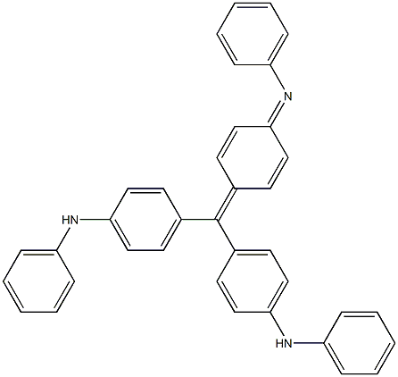 4,4'-[[4-(Phenylimino)-2,5-cyclohexadienylidene]methylene]bis(N-phenylaniline) 구조식 이미지