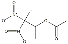 Acetic acid 2-fluoro-1-methyl-2,2-dinitroethyl ester Structure