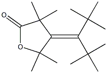 4-(1-tert-Butyl-2,2-dimethylpropylidene)-3,3,5,5-tetramethyldihydrofuran-2(3H)-one Structure