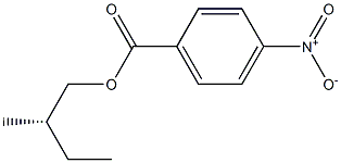 (+)-p-Nitrobenzoic acid (S)-2-methylbutyl ester 구조식 이미지