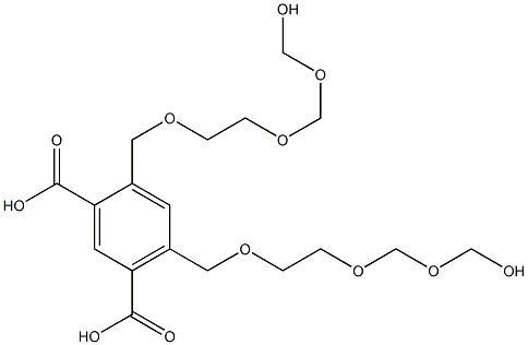 4,6-Bis(8-hydroxy-2,5,7-trioxaoctan-1-yl)isophthalic acid Structure