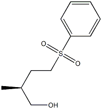 [S,(-)]-2-Methyl-4-phenylsulfonyl-1-butanol Structure