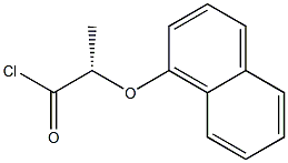 [S,(+)]-2-(1-Naphtyloxy)propionyl chloride Structure