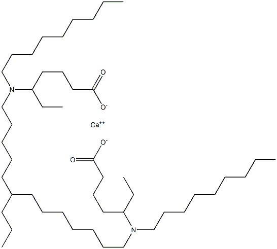 Bis[5-(dinonylamino)heptanoic acid]calcium salt 구조식 이미지