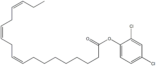 (9Z,12Z,15Z)-9,12,15-Octadecatrienoic acid 2,4-dichlorophenyl ester 구조식 이미지