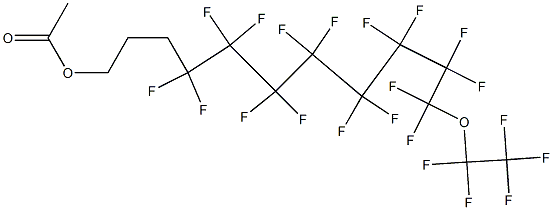 1-(Pentafluoroethoxy)-1,1,2,2,3,3,4,4,5,5,6,6,7,7,8,8-hexadecafluoro-11-acetoxyundecane 구조식 이미지