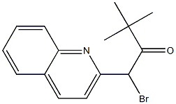 4-(Quinolin-2-yl)-4-bromo-2,2-dimethyl-3-butanone Structure