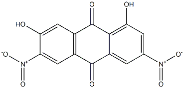 1,7-Dihydroxy-3,6-dinitroanthraquinone Structure